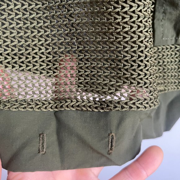 Vintage Speedo olive mesh crop top - Picture 5 of 7